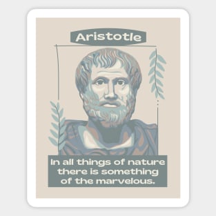 Aristotle Portrait and Quote Magnet